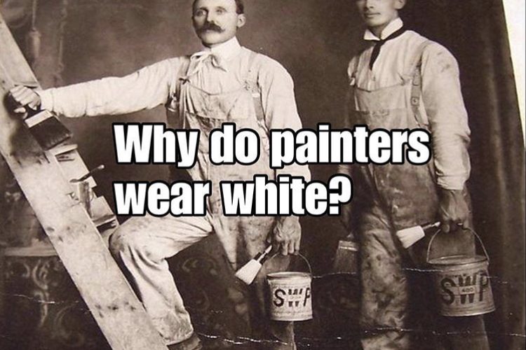 white painter pants
